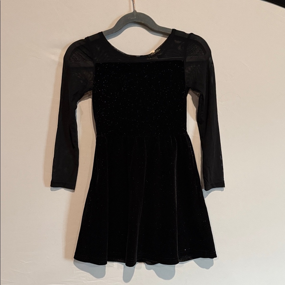 Appaman Black Velvet Long Sleeve Dress